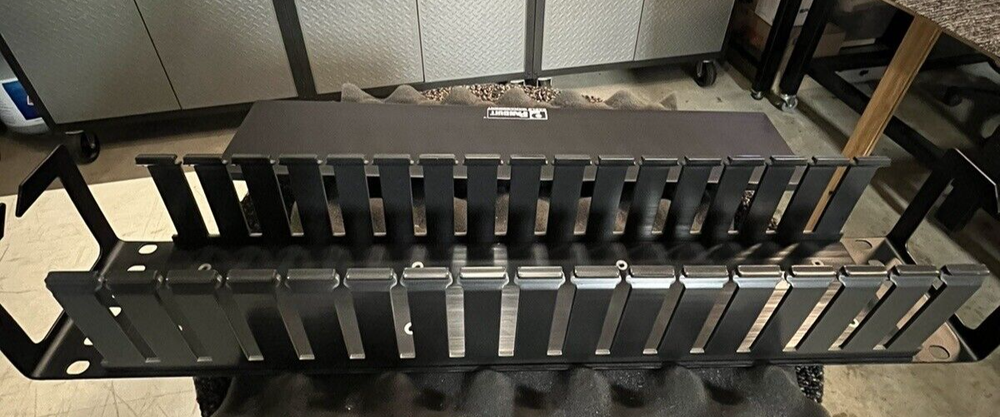 (1) PANDUIT WMPHF2 Cable Management System Black Metal.