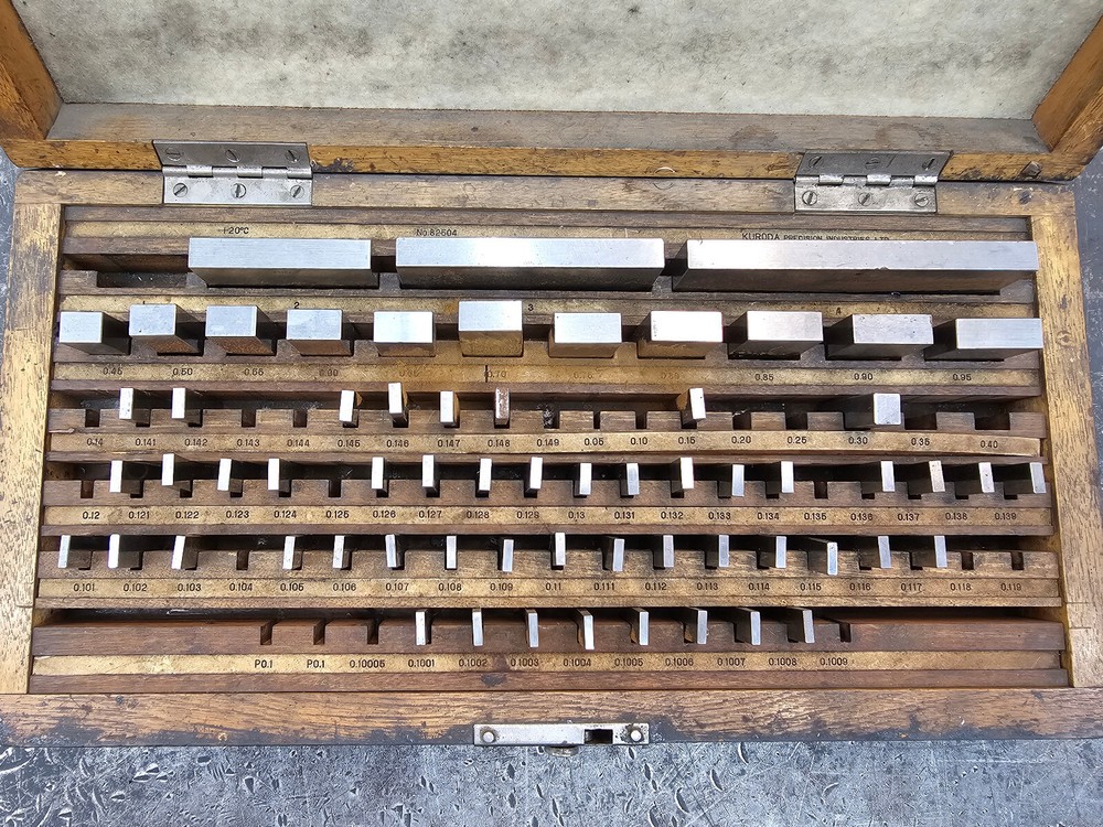 Kuroda Gage Blocks 82504 Missing/Replacements/Rusted. Set For Messing With.