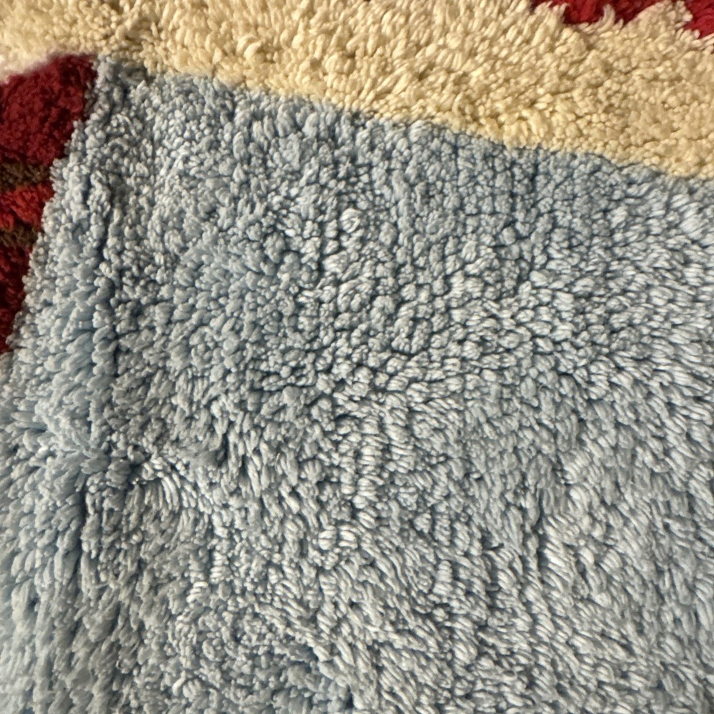 St. Nicholas Square NORTH POLE & CARDINAL SQUARE HOLIDAY BATH RUG Rare Pattern!