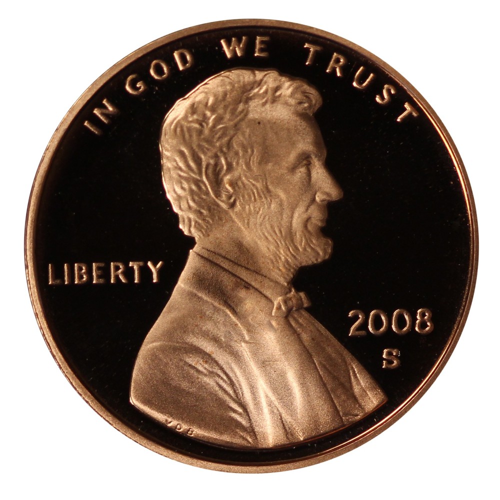 2008 -S Lincoln Memorial Cent Gem Proof Single Coin