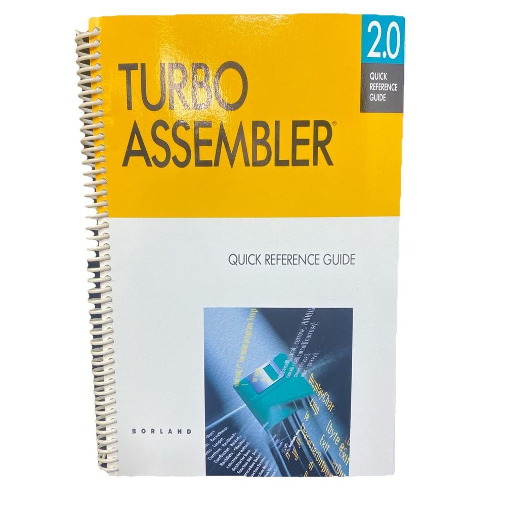 Borland Turbo Assembler 2.0, Debugger 2.0, Profiler 1.0, Pascal 5.5 Books