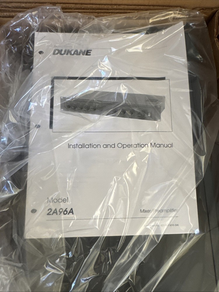 Dukane 2A96A 8-Ch Mixer Preamp Preamplifier