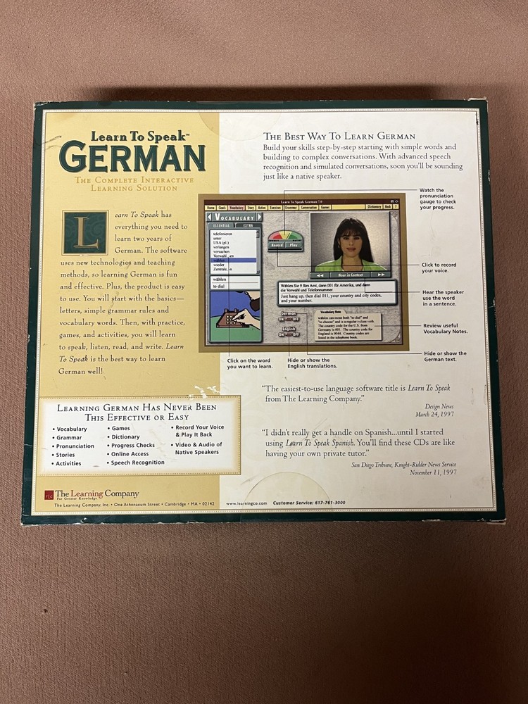 Learn to Speak German Complete Interactive Course - New Factory Sealed