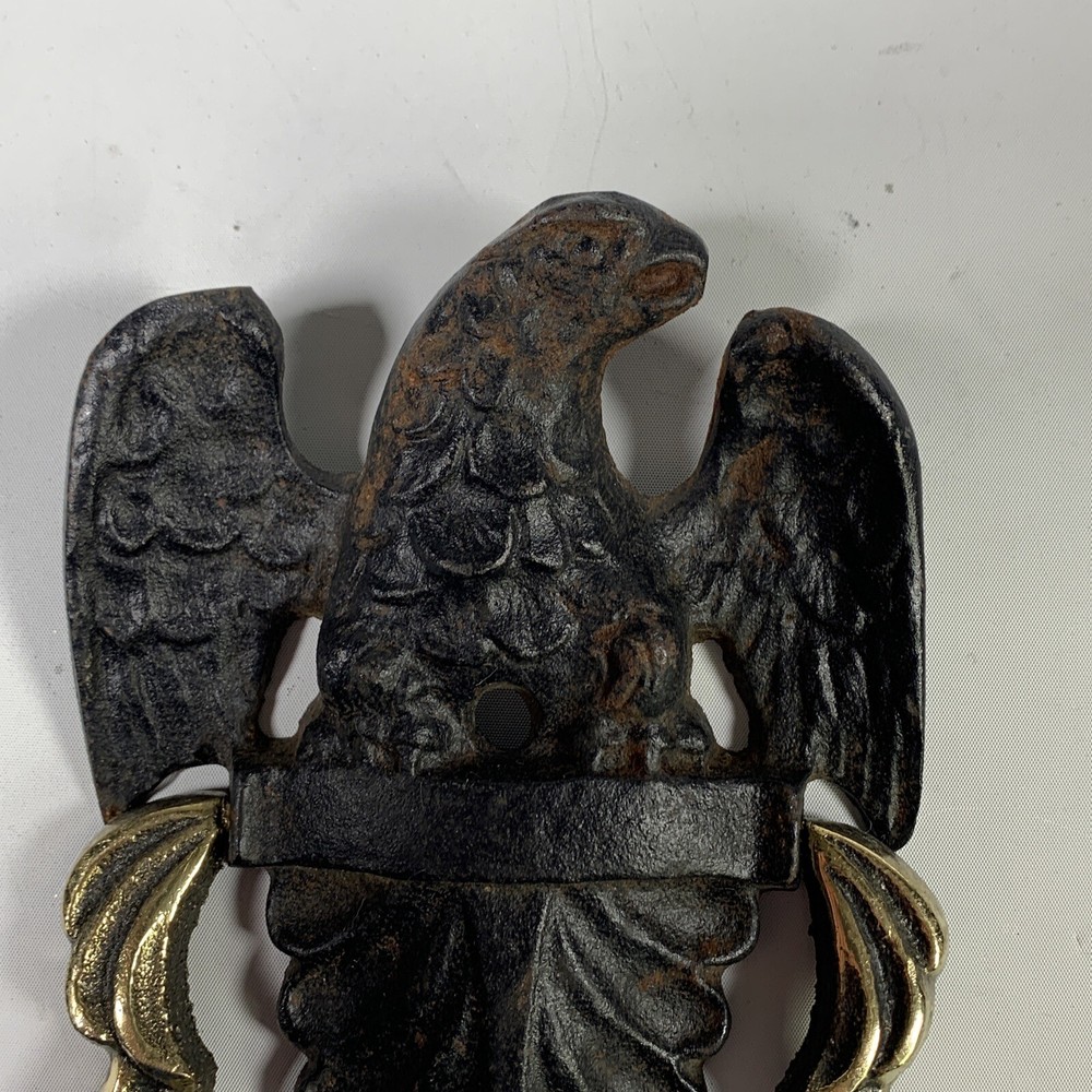 Vintage Brass Eagle Cast Iron Door Knocker