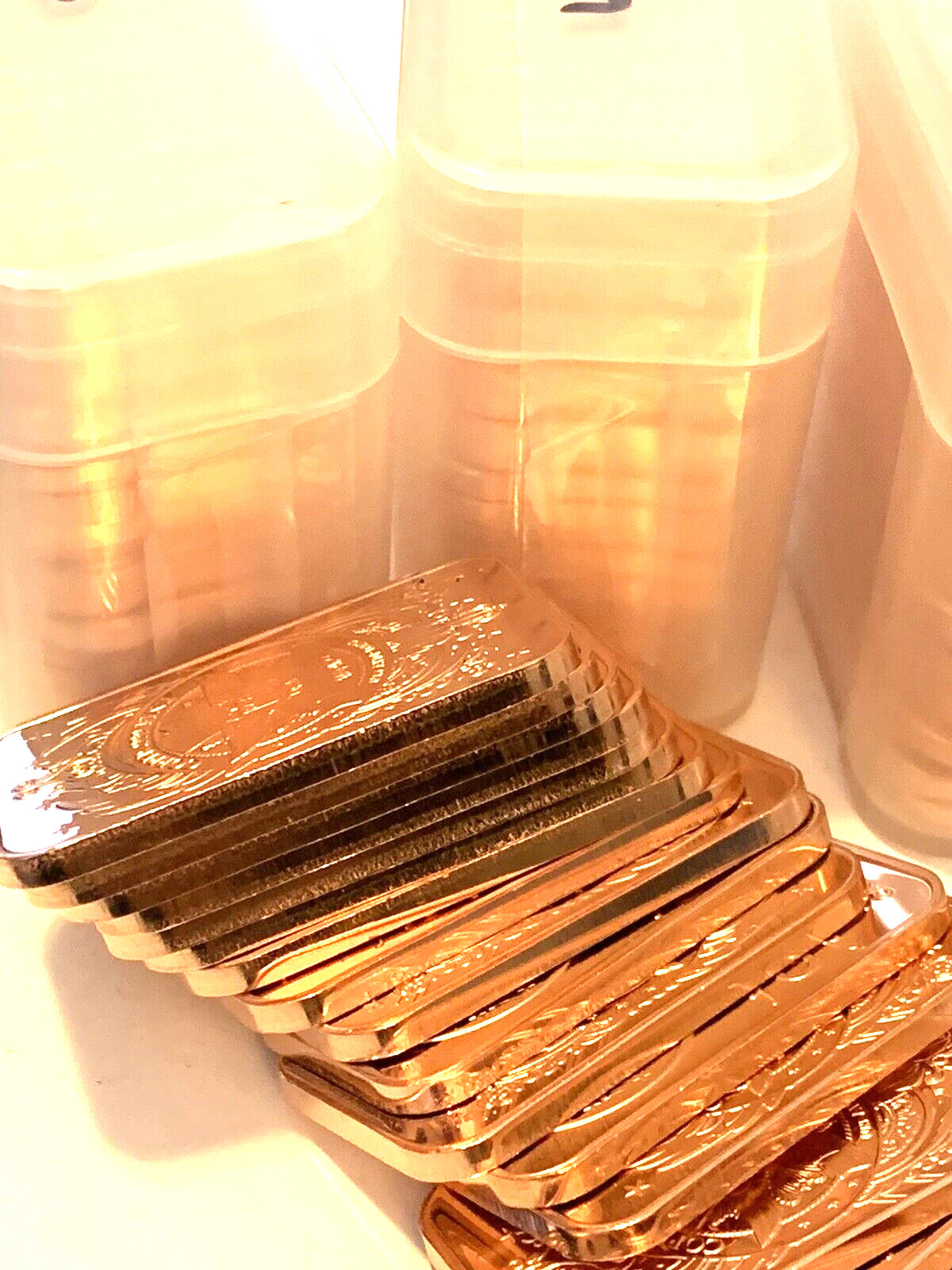 Statue of Liberty Bars, 20-PACK, 1 Ounce Copper Bars, 20 bars, by REEDERSONG