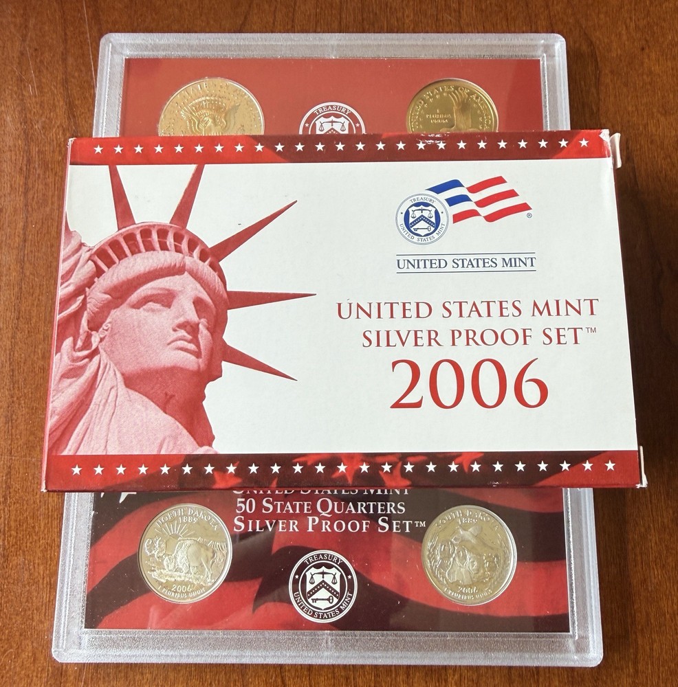 2006 S U.S. Mint Complete SILVER PROOF SET w/ OGP Box And COA.