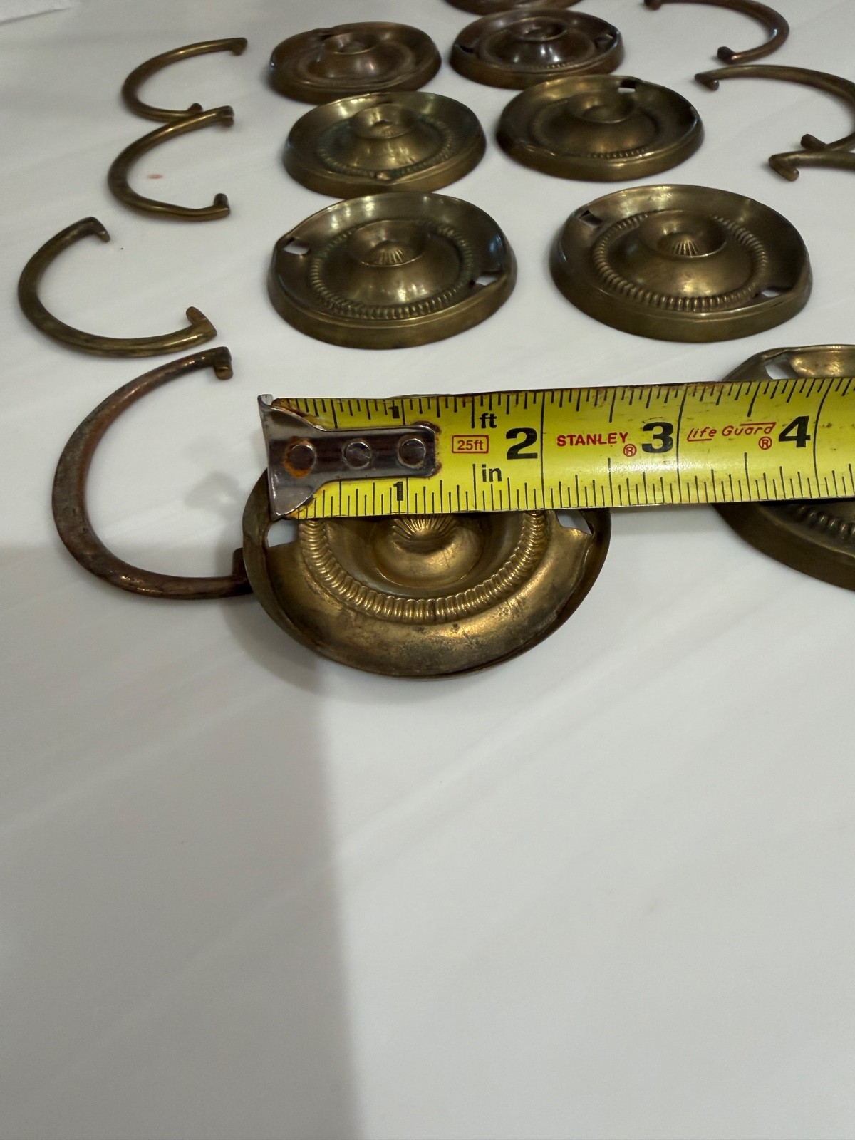 antique Hepplewhite round bail pulls 1810 English George parts restoration set