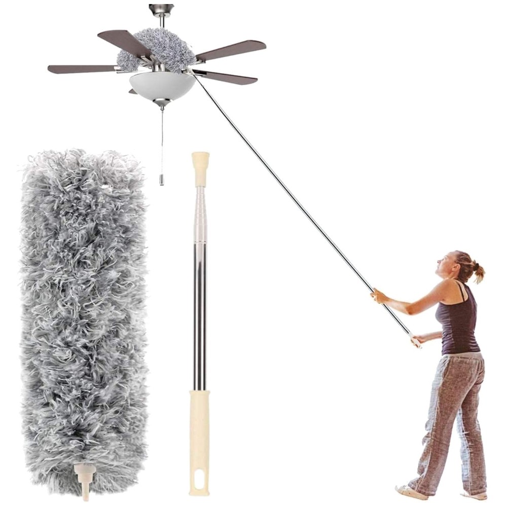 All-Purpose Extendable Duster - Microfiber Head, 30'' to 100'' , Soft Care