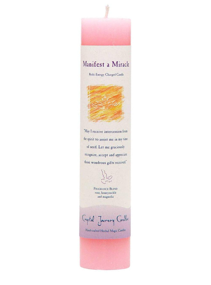 Candle Pillar Manifest Miracle, 1 EA