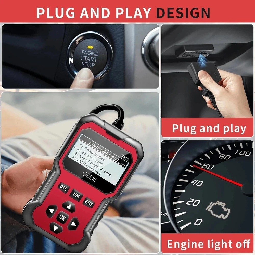 OBD2 Scanner OBD Code Reader Car Check Engine Automotive Fault Diagnostic Tool