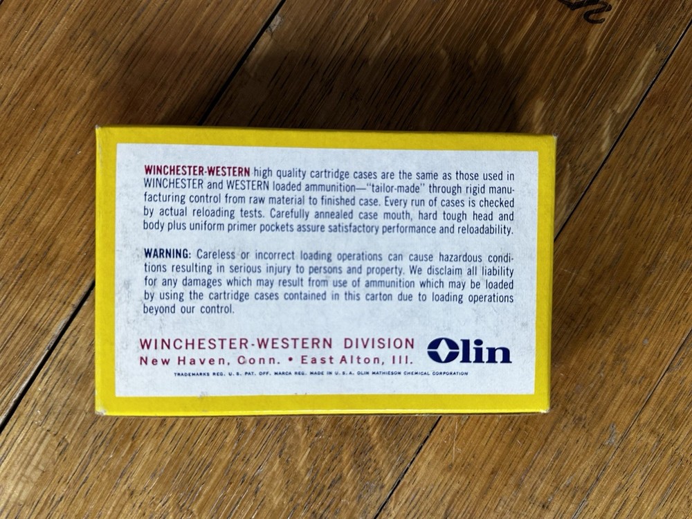 Vintage Winchester Western .243 Win Primed Cases Empty Box & Insert