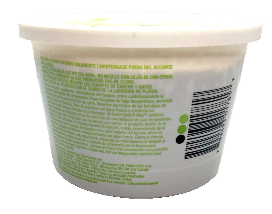 Ecolab Solid Lime-A-Way Tub 1.33lbs Lime Scale Remover-Rust/Iron Exp. 8/2025
