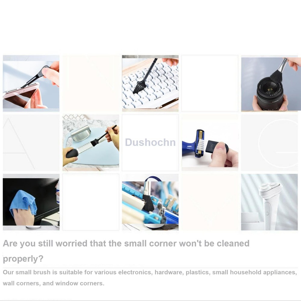 Computer Keyboard Cleaning Brush, Anti Static Nylon Electronics Black