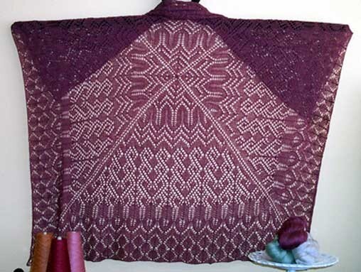 Goddess Knits "Summer into Fall" Shawl