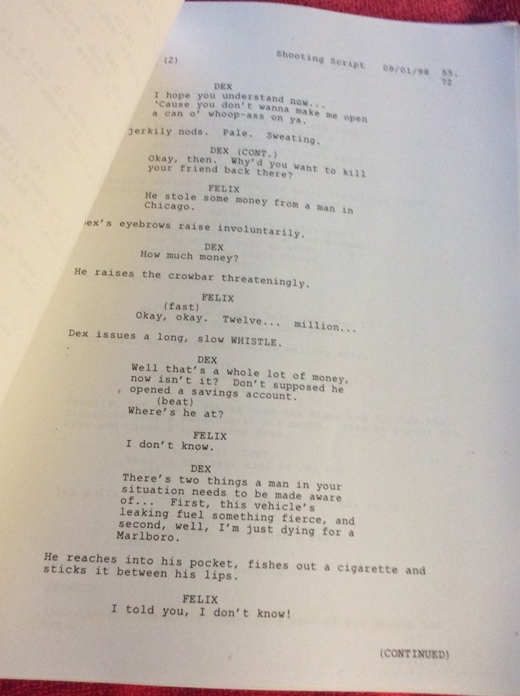 ORIGINAL SCRIPT MADE MEN JAMES BELUSHI TIMOTHY DALTON MICHAEL BEACH