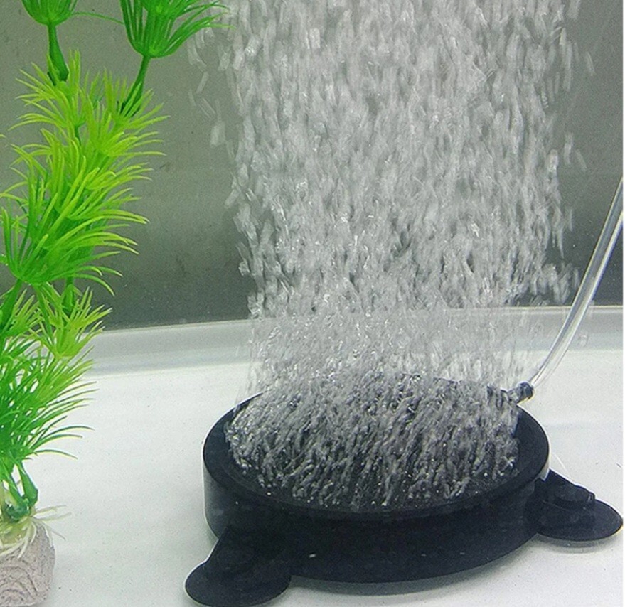 kathson 4.2 Inch Air Stone Disc Bubble Diffuser 4 PCS with Suction Cups