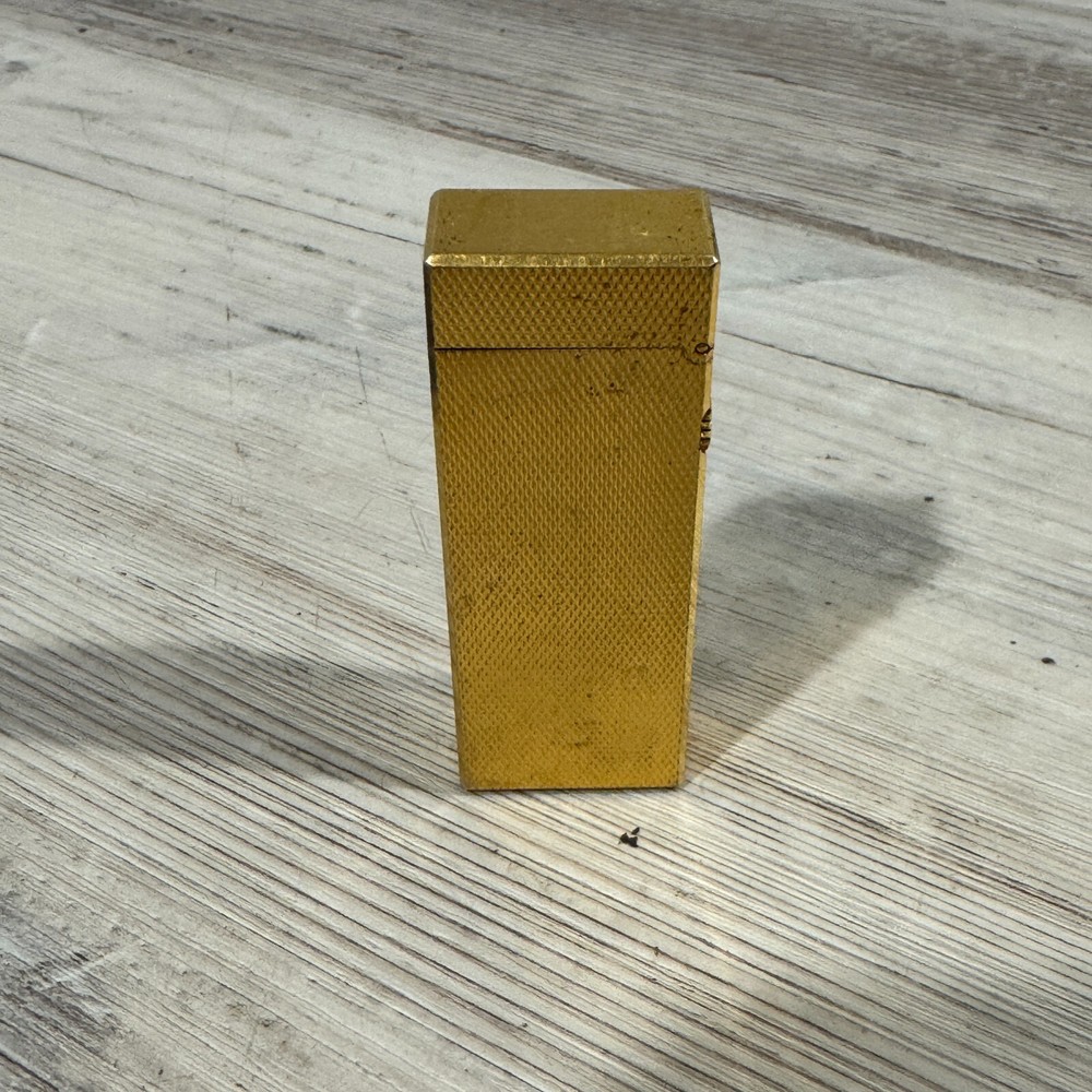 Dunhill Gold Plated Lighter W/ Case