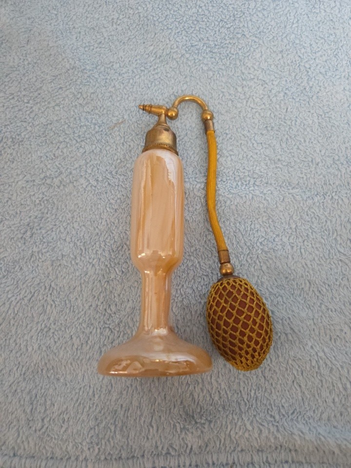 Antique DeVilbiss Atomizer Perfume Bottle, Art Nouveau/ Deco Unsigned. 1920s