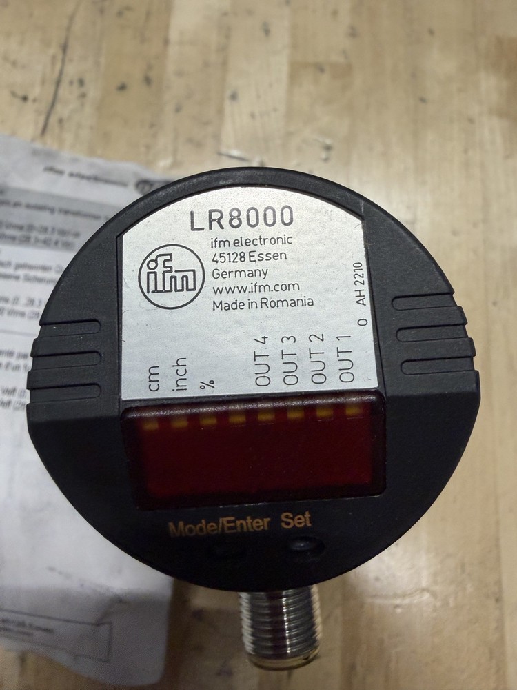 IFM EFECTOR LR8000 LEVEL SENSOR GUIDED WAVE RADAR