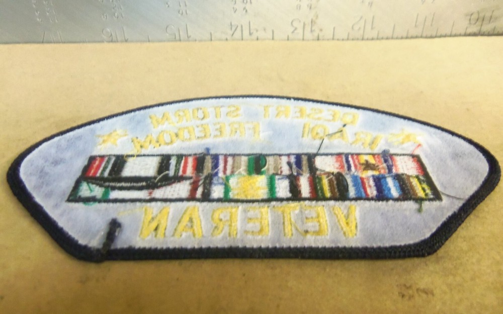 Desert Storm - Iraqi Freedom Veteran Embroidered Patch