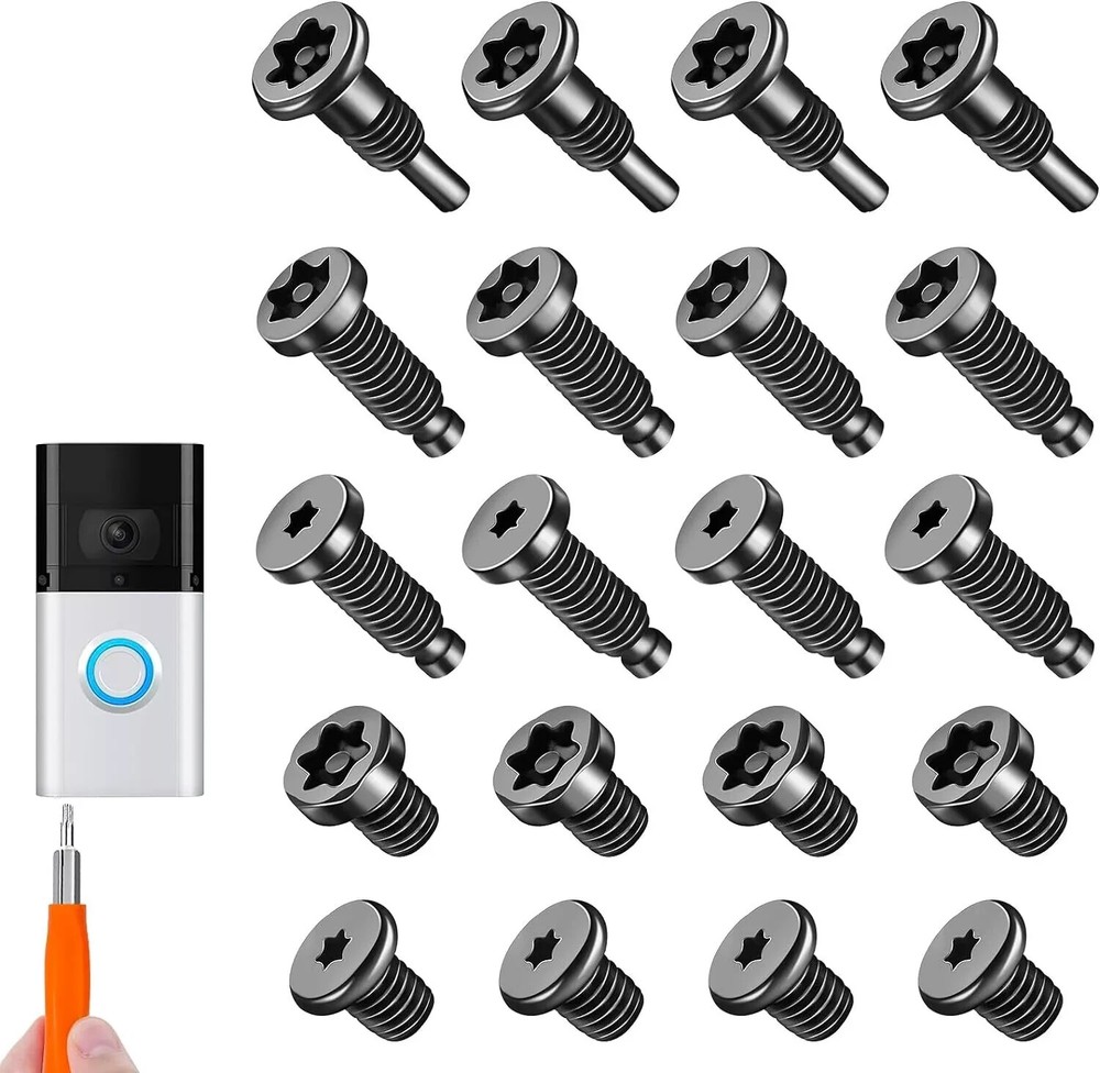 20Pcs Doorbell Screws for Ring Replacement, Video Black
