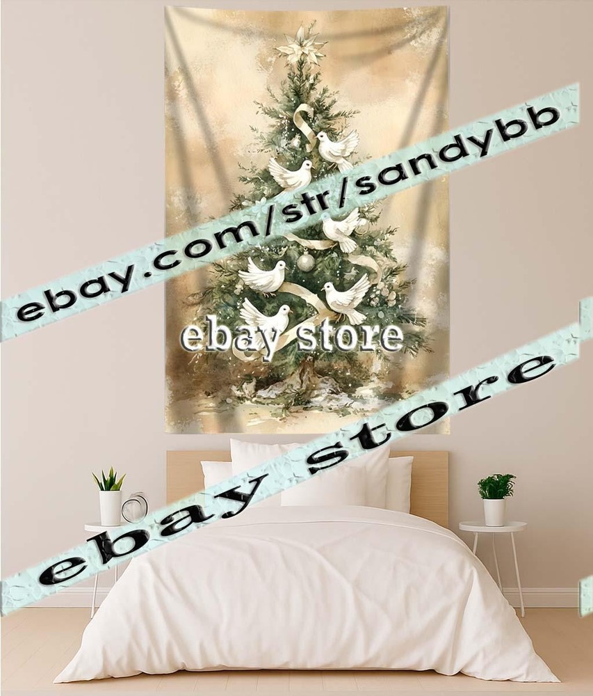 Scene Neutral Tapestry Elegant Tree 39X59 in