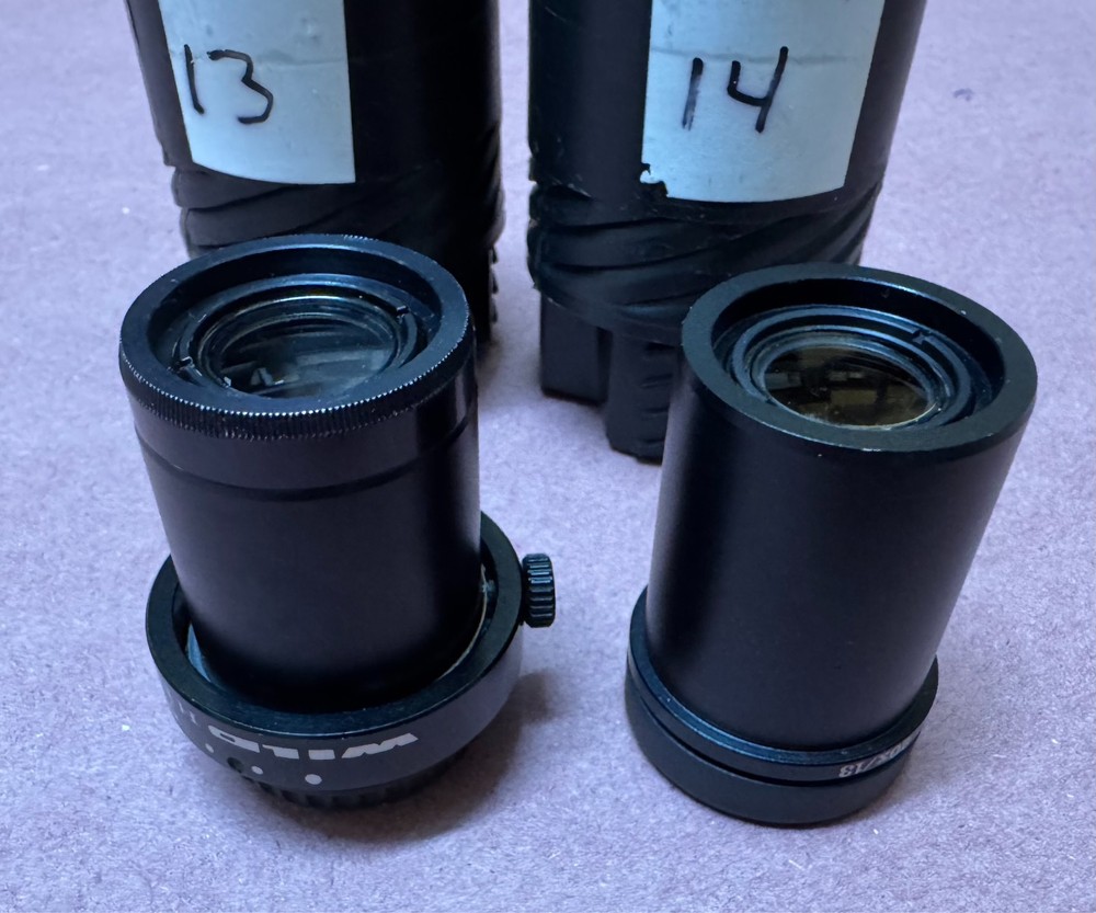 Pair Wild / Leica 20X/13 Microscope Eyepieces 30mm