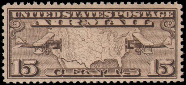 US #C8 MH 15c airmail