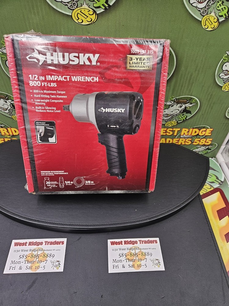 Husky H4480 1/2" Impact Wrench - Black