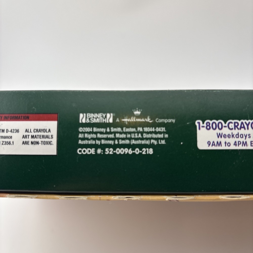 Crayola 96ct Crayons with Built-in Sharpener from 2004 Never Used Dandelion