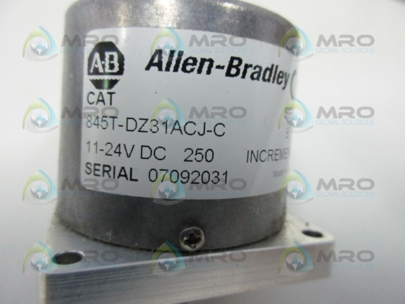 ALLEN BRADLEY 845T-DZ31ACJ-C SER. B ENCODER OPTICAL INCREMENTAL NSNP