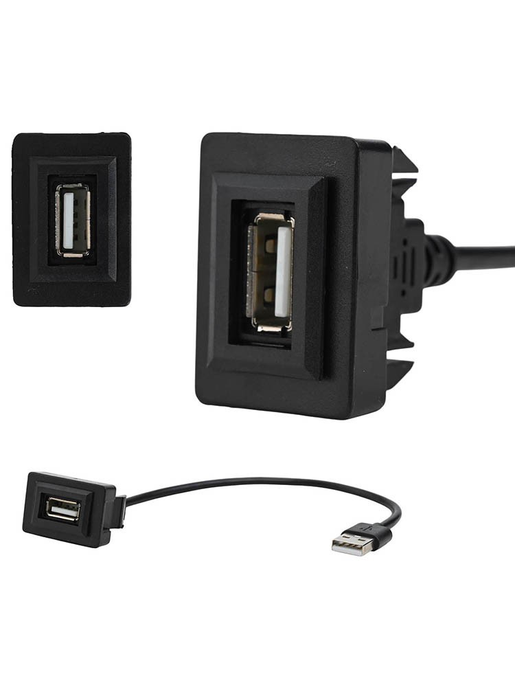 For Toyota USB Socket Cable with Minimum Cut Out Requirement Fits Models