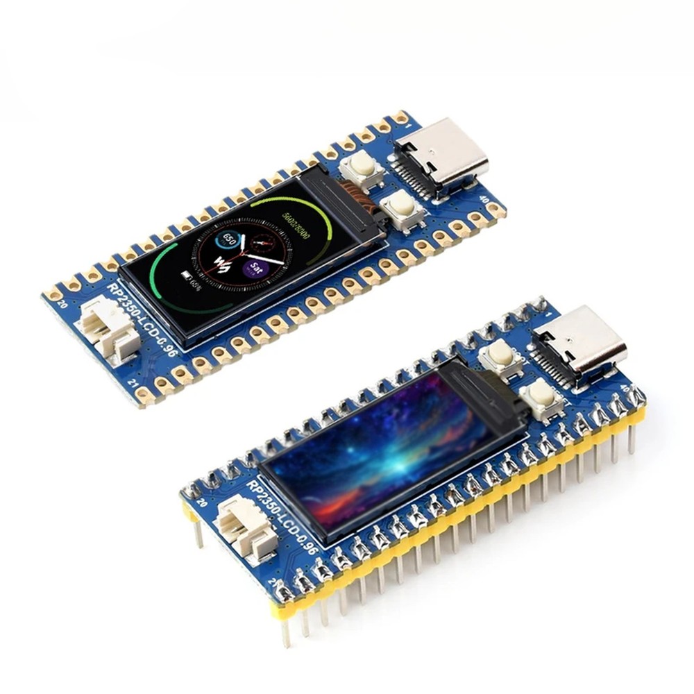 RP2350 Development Board with 0.96 inch IPS LCD and Dual Core Processing for Pi
