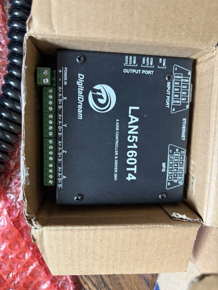 4-Axis CNC Controller Kit, LAN5160T4 Stepper Motor Driver