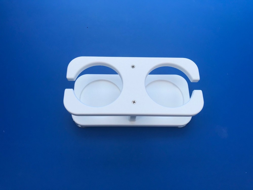 2 Cup Holder With Suction Cups (WHITE STARBOARD)