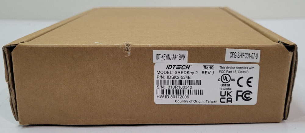 ID Tech SREDKey 2 Key Pad with MSR USB KB Enhanced Format IDSK2-534E
