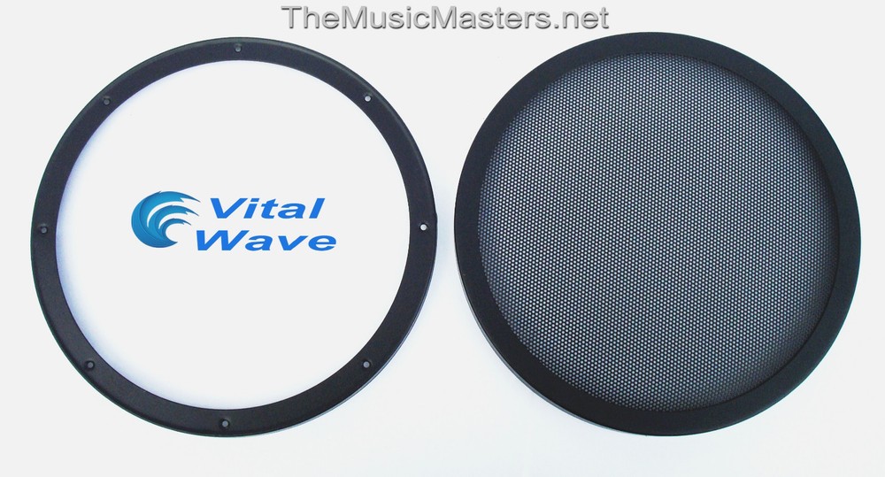 2X 10" inch Sub Woofer "Clipless" Fine Mesh GRILL Speaker Protective Cover VWLTW