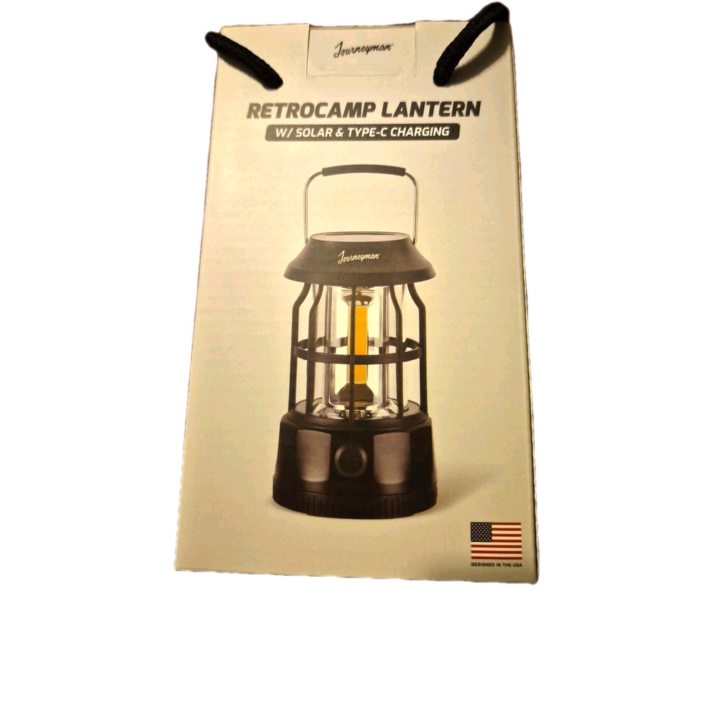 Journeyman RETROCAMP LANTERN w/ Solar & Type C Charging!