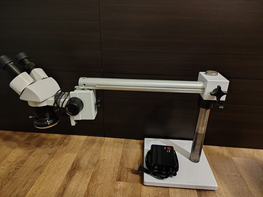Amscope Microscope Bench X2 X4 Lens Adjustment + LED Lamp + P Supply adjustable