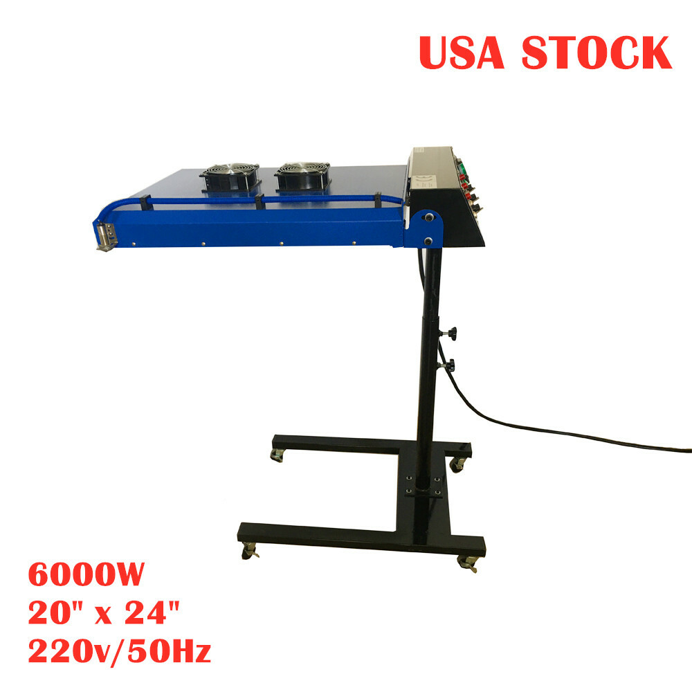 USA-20" x 24" 6000W Screen Printing Automatic IR Flash Dryer with Sensor 220V