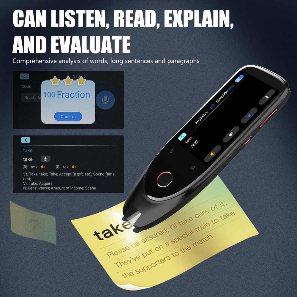Multifunction Smart Voice Scan Translator Pen translation Real Time 112 Language