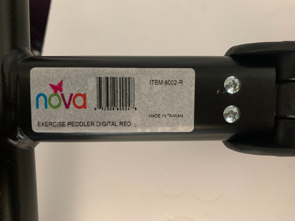 Nova Digital Exercise Peddler Red Item 6002-R (Foldable)