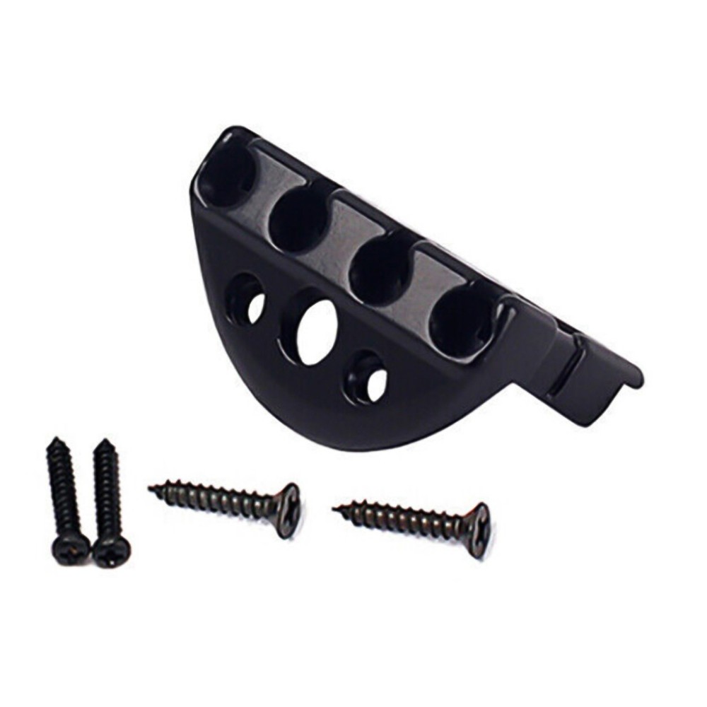 Zinc alloy 4-string Headless Electric Guitar String Locking Nut Set W/ Screw c