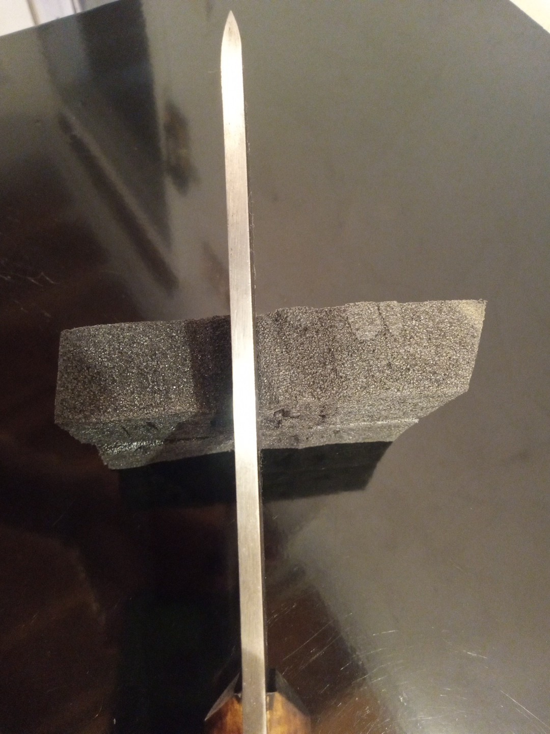 Vintage Custom-HandMade JEFF WHITE 11'' Primitive Camp Knife. Thick & Heavy Duty