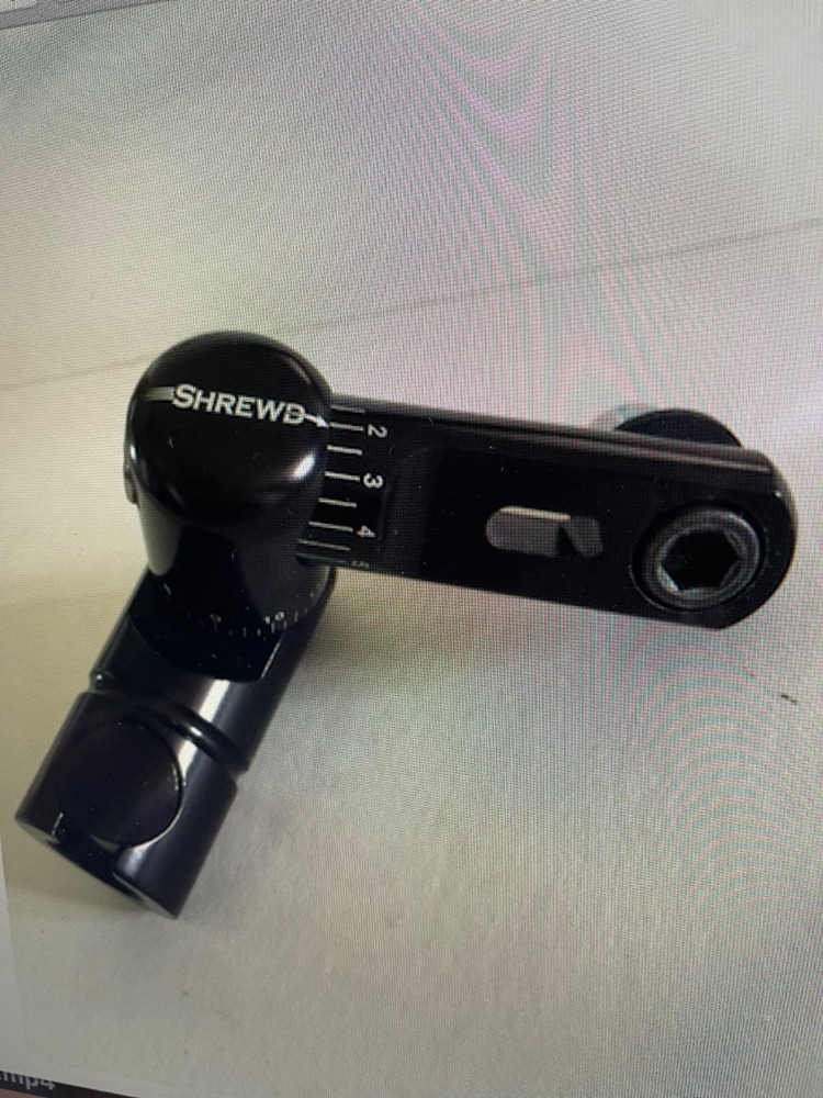 2 SHREWD ARCHERY Single Adjustable Side Bar Mount Matte Black