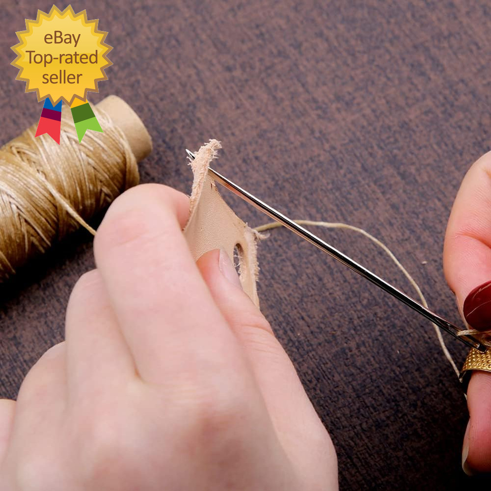 660 Yards Leather Sewing Waxed Thread - 150D 55Yards per Spool Stitching Thread