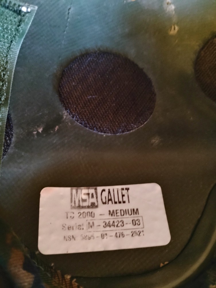 US Army MSA Gallet ACH Advanced Combat Helmet Size Medium