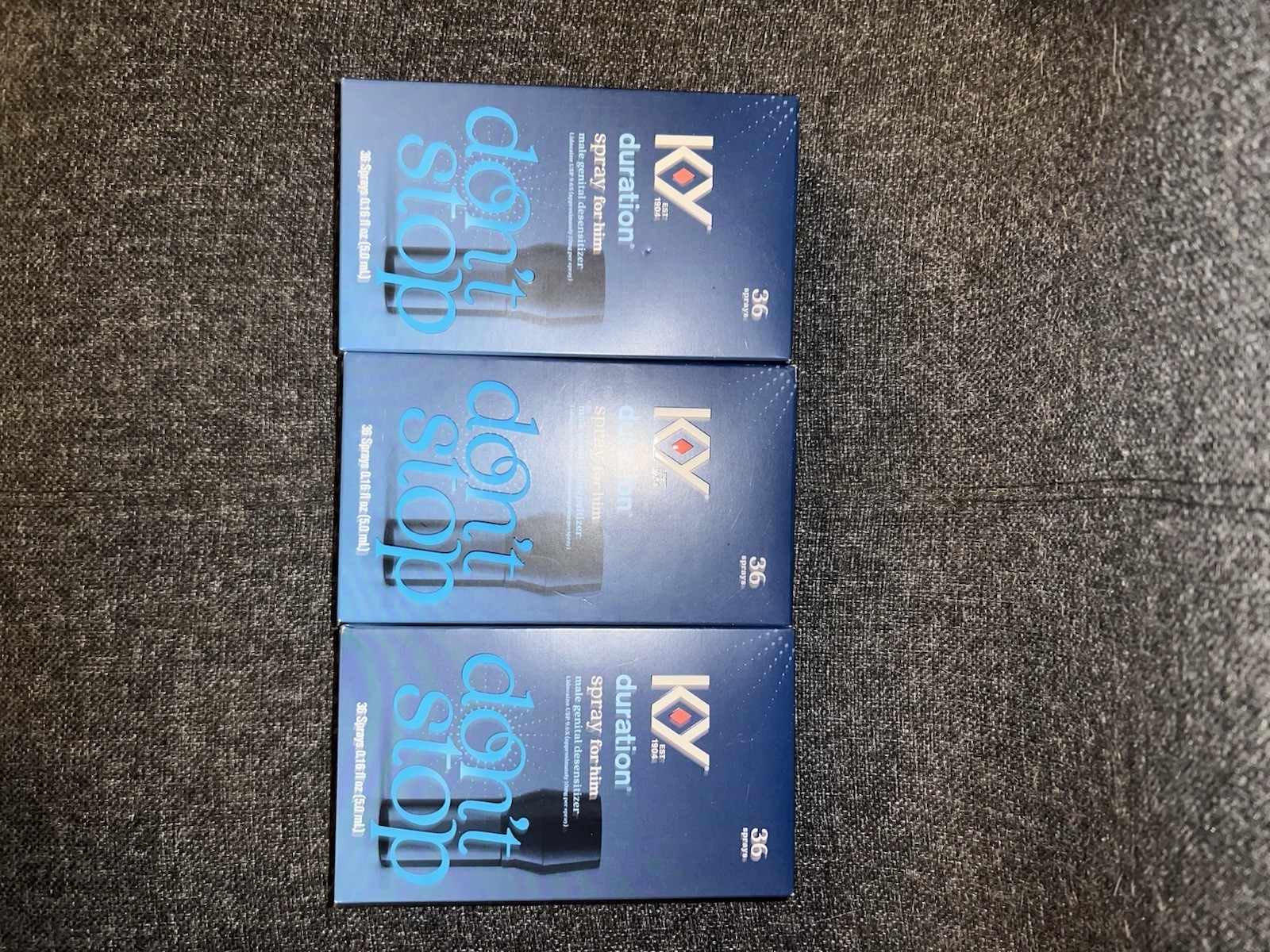 K-Y Duration Spray for Men 3 Pack 0.16 fl oz Each Exp 05/28