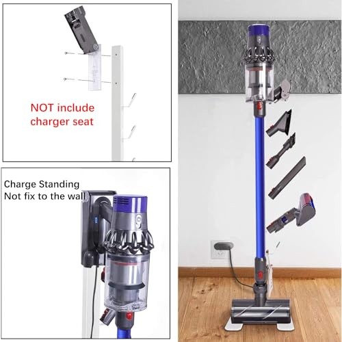 Storage-Stand-Docking-Station-Holder Compatible with V15 Detect 5 Hooks White