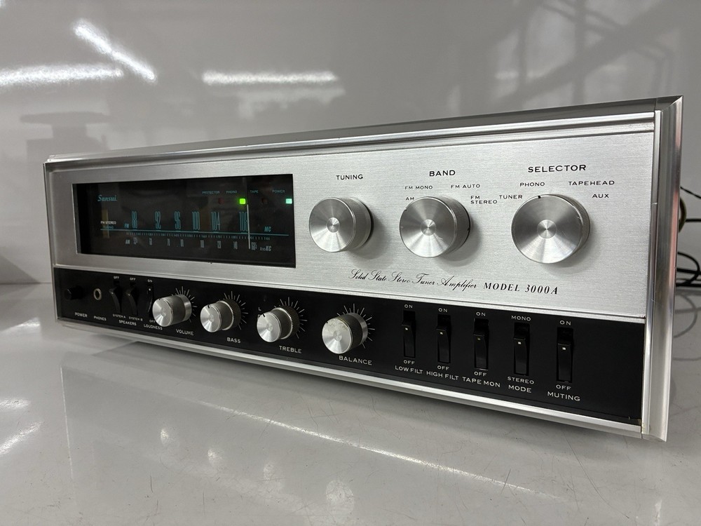 Vintage SANSUI 3000A SOLID STATE Stereo Receiver Amplifier Working Condition!